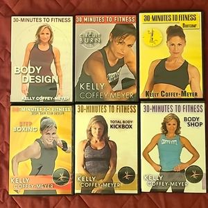Six Kelly Coffey-Meyer Workout Exercise DVDs